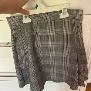 pleated mini skirt